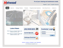 Tablet Screenshot of metwood.com.au